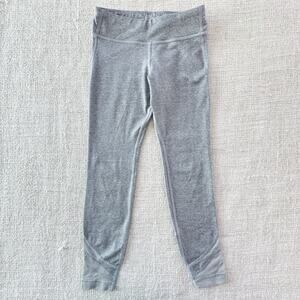 Athleta Girl Mesh Ankle Gray Leggings VGUC 7